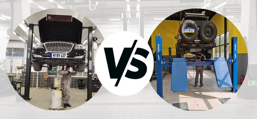 4 Post Car Lift vs 2 Post Lift 7 Buying Considerations