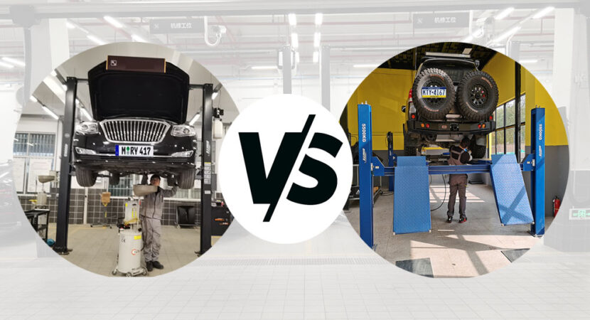 4 Post Car Lift vs 2 Post Lift 7 Buying Considerations