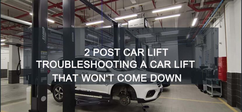 Troubleshooting a Car Lift That Won't Come Down