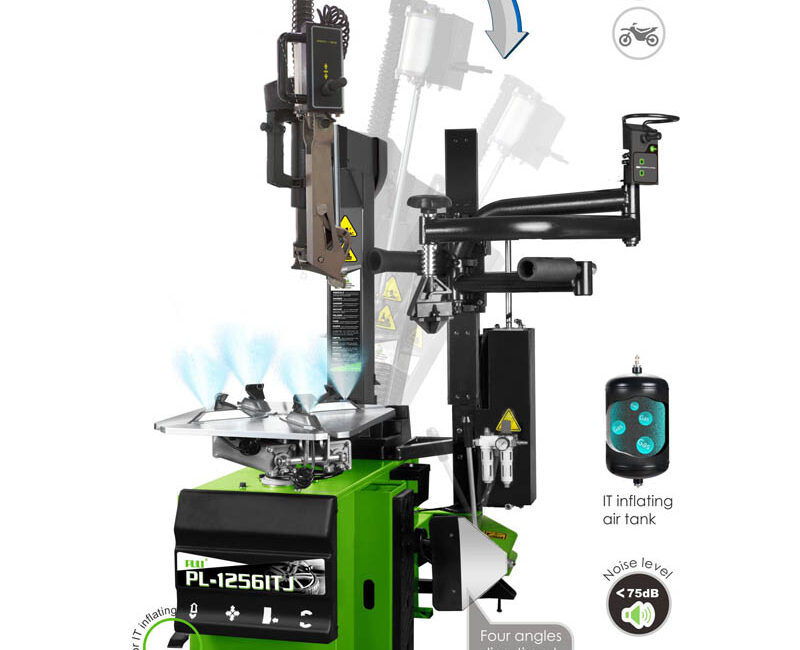 PL-1256ITJ Fully-Automatic Tilt Back Tower Tire Changer